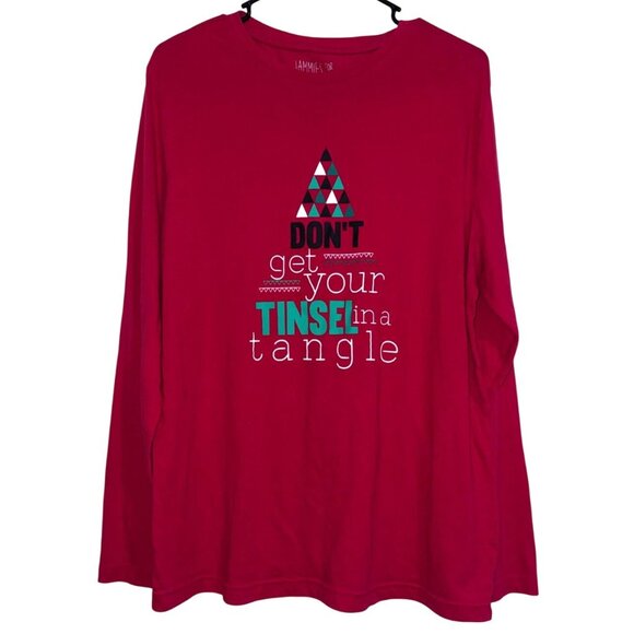 Jammies For Your Families Other - Mens Jammies For Your Families Red Graphic Long Sleeve Shirt M